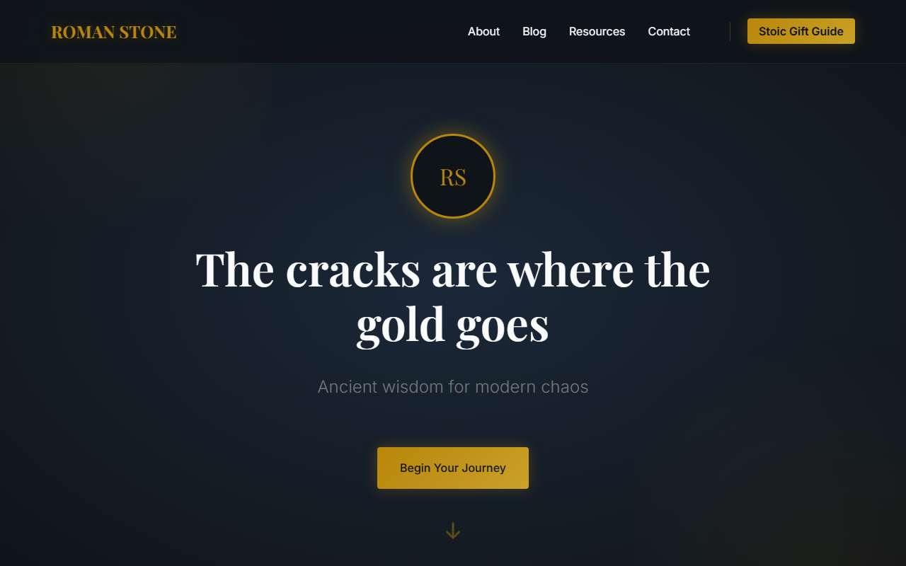 Roman Stone website screenshot