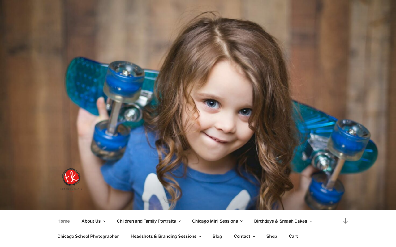 TK Photography Chicago website screenshot